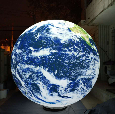 PVC オーダーメイド サイズ9 惑星装飾 3 M 充電可能地球 LED 内蔵 イベント販売