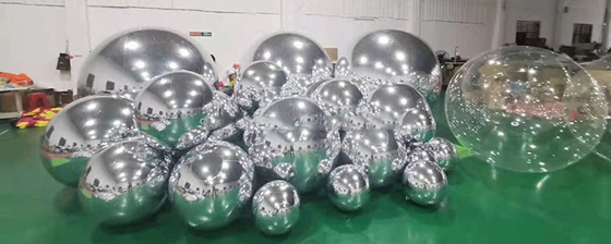 2層のPVC 大きな鏡ボール 装飾品 充気器
