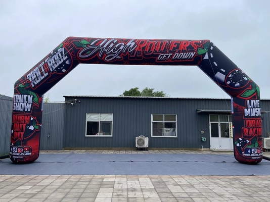 LED付き広告イベント用のオーダーメイドの充電式エントランススタート・フィニッシュラインアーチ