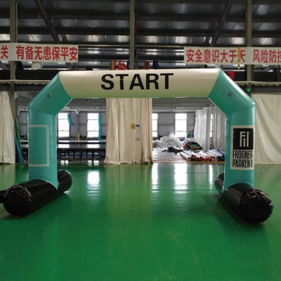 カスタマイズされたサイズ ロゴ印刷 屋外広告 スポーツイベントのための充気アーチ