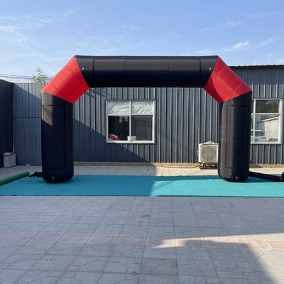 カスタマイズされたサイズ ロゴ印刷 屋外広告 スポーツイベントのための充気アーチ