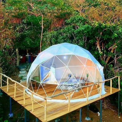 キャンピング 4 シーズン 地理テント ドームハウス 充気透明