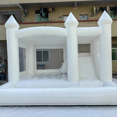 PVC 商用 ブランスハウス 子供用のスライド付き充気型城