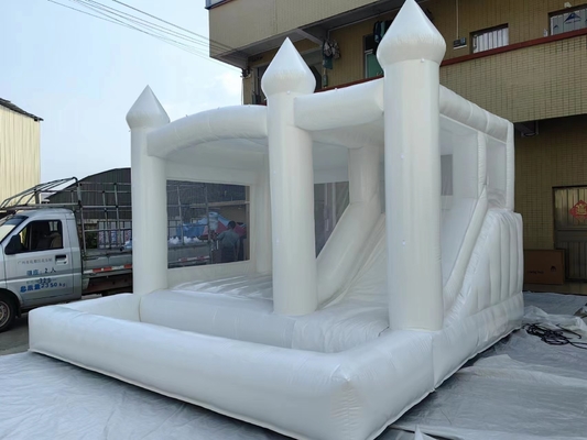 PVC 商用 ブランスハウス 子供用のスライド付き充気型城