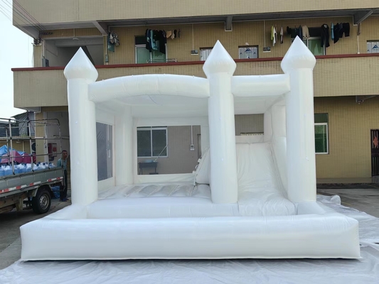 PVC 商用 ブランスハウス 子供用のスライド付き充気型城