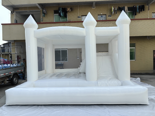 PVC 商用 ブランスハウス 子供用のスライド付き充気型城