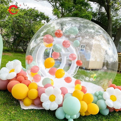 膨らませられる透明なバブルハウステント 5m ロゴサイズをカスタマイズ