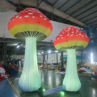パーソナライズド 4 メートル 高さ 充電式照明 イベントディスプレイのための真菌モデル LED真菌花