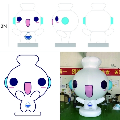 巨大充気体育マスコット 3Dアニメ オックスフォード素材
