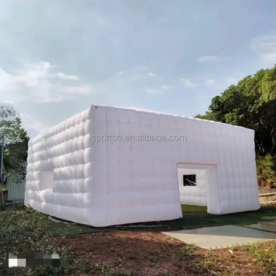 ホワイト 膨らませる構造 展示テント ホワイト 膨らませる大型 展示 キューブ 広告イベント用テント