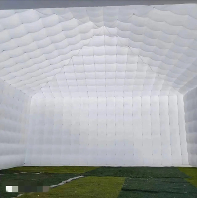 ホワイト 膨らませる構造 展示テント ホワイト 膨らませる大型 展示 キューブ 広告イベント用テント