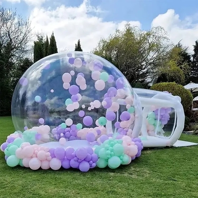 透明な充気泡テント 100% PVC バブルハウス 吹風機