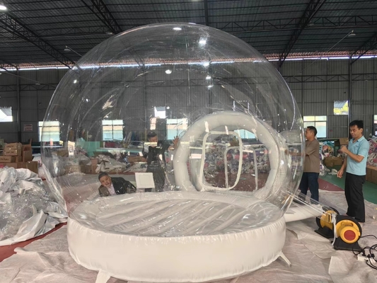 サイズ4m プラスチックイグロテント PVC素材 OEM ブローアップバブルテント